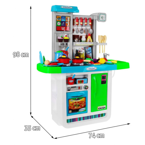 Bucătărie cu efecte sunet și lumini și multe accesorii, Delicous Dressing Inlea4Fun