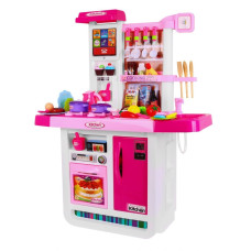 Bucătărie cu efecte sunet și lumini și multe accesorii, Delicous Dressing Inlea4Fun - roz - 