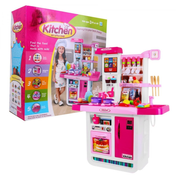 Játékkonyha kiegészítőkkel Inlea4Fun DELICOUS DRESSING - rózsaszín