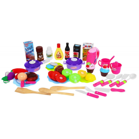 Játékkonyha kiegészítőkkel Inlea4Fun DELICOUS DRESSING - rózsaszín