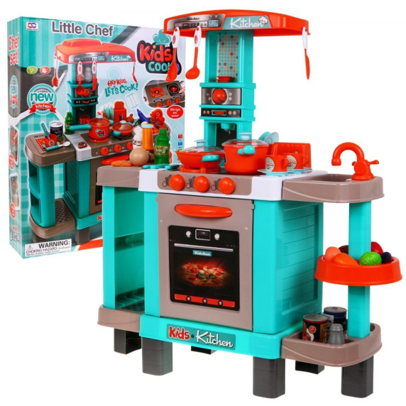 Játékkonyha Inlea4Fun LITTLE CHEF - türkiz