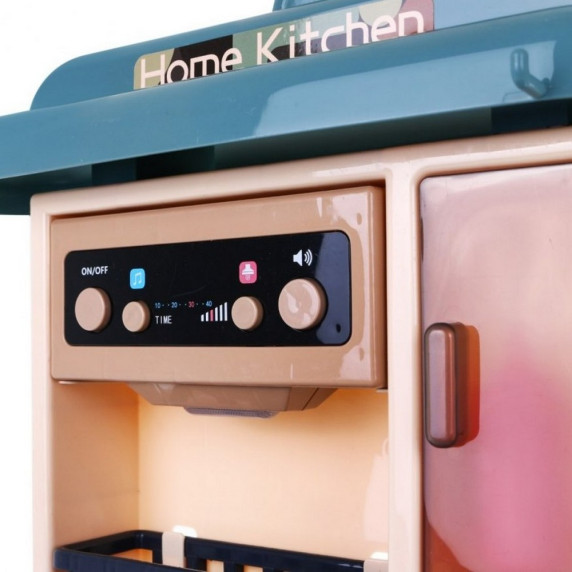 Detská kuchynka so 43 doplnkami Inlea4Fun HOME  KITCHEN - hnedá