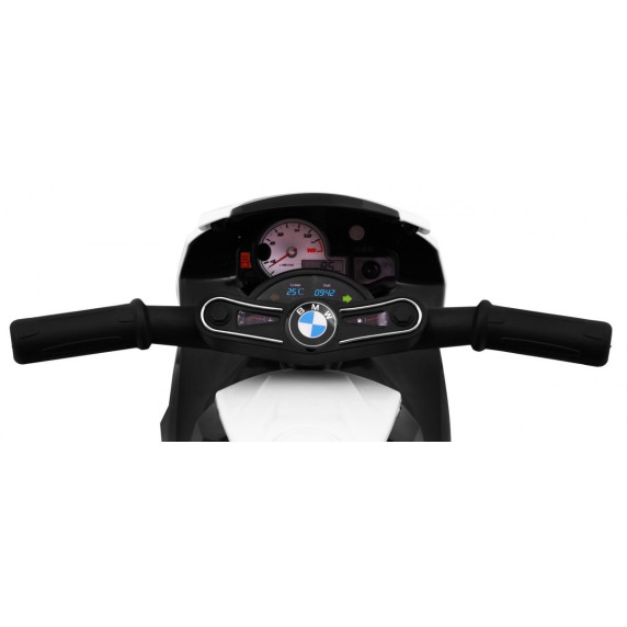 Tricicletă electrică BMW S1000 RR Mini - alb/albastru