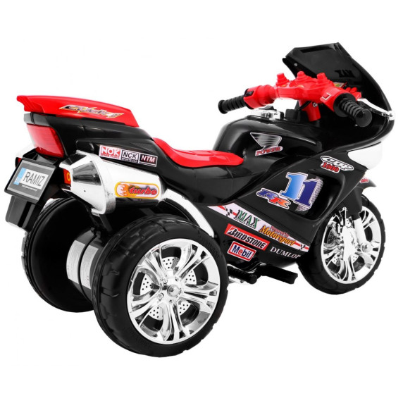 Motocicletă electrică cu 3 roți - negru - RR1000