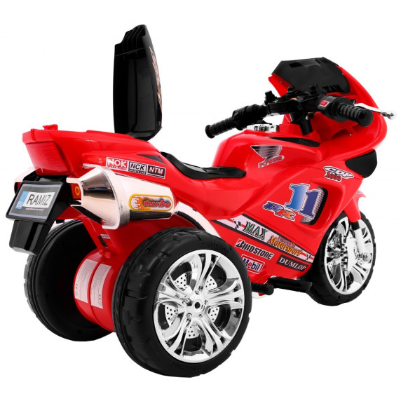 Motocicletă electrică cu 3 roți - roșu - RR1000