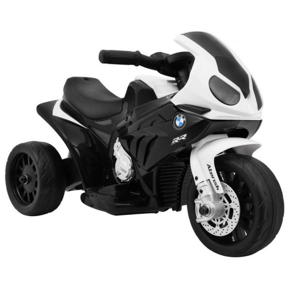 Tricicletă electrică BMW S1000 RR Mini - alb/negru