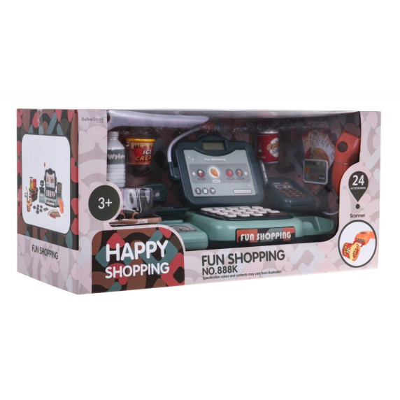 Játék pénztárgép kiegészítőkkel Inlea4Fun HAPPY SHOPPING 