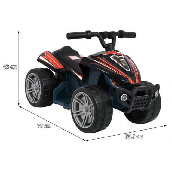 Elektromos négykerekű Inlea4Fun QUAD Little Monster - Fekete