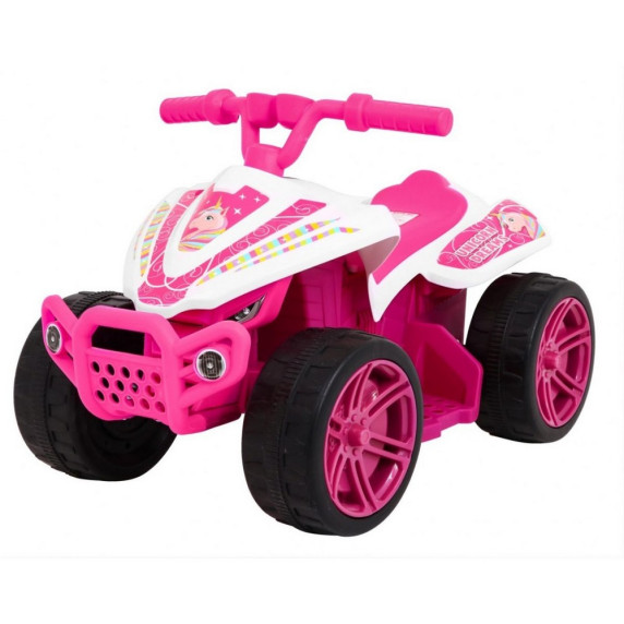 ATV electric pentru copii - Inlea4Fun QUAD Little Monster - roz