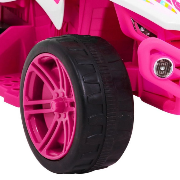 ATV electric pentru copii - Inlea4Fun QUAD Little Monster - roz