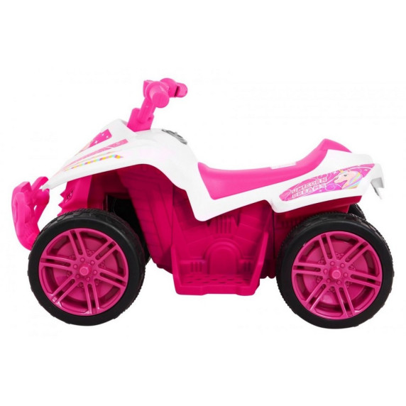 ATV electric pentru copii - Inlea4Fun QUAD Little Monster - roz