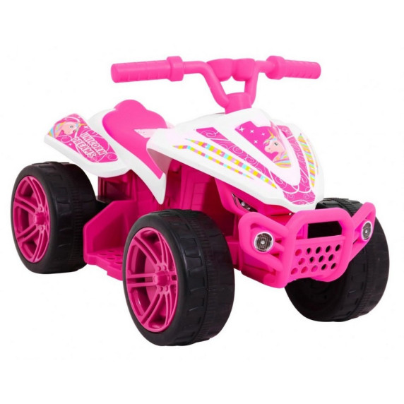 ATV electric pentru copii - Inlea4Fun QUAD Little Monster - roz
