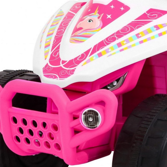 ATV electric pentru copii - Inlea4Fun QUAD Little Monster - roz