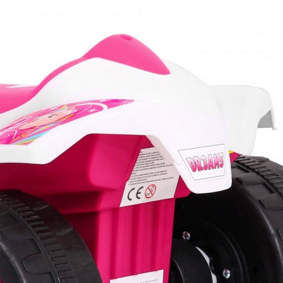ATV electric pentru copii - Inlea4Fun QUAD Little Monster - roz