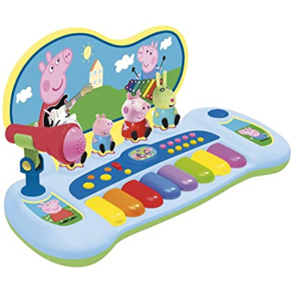 Szintetizátor figurákkal és mikrofonnal REIG Peppa malac 