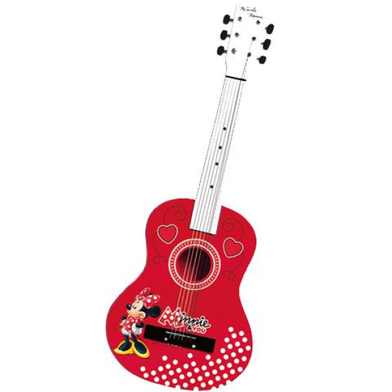 Akusztikus fa játék gitár 65 cm REIG Minnie egér 5255 