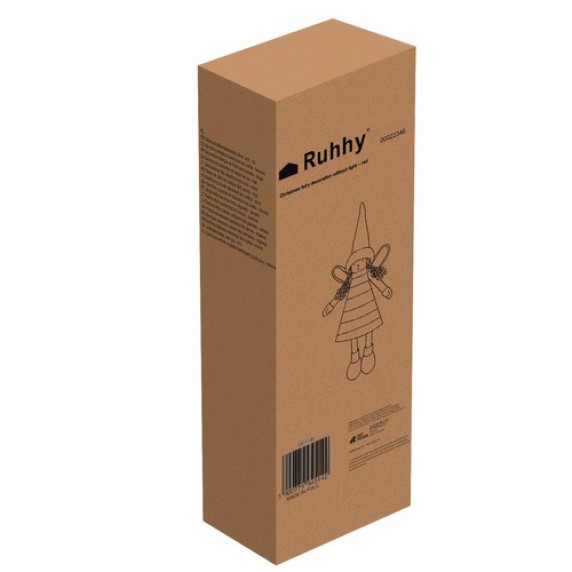 Karácsonyi tündér figura 40 cm RUHHY 22346 - piros