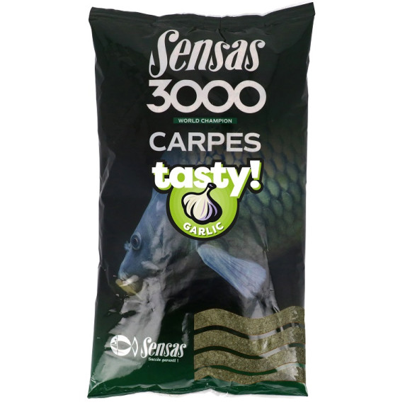 Takarmánykeverék 3000 Ponty Tasty Fokhagyma 1 kg Sensas 40722