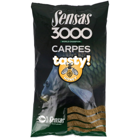 Takarmánykeverék 3000 Ponty Tasty Honey 1 kg Sensas 40751