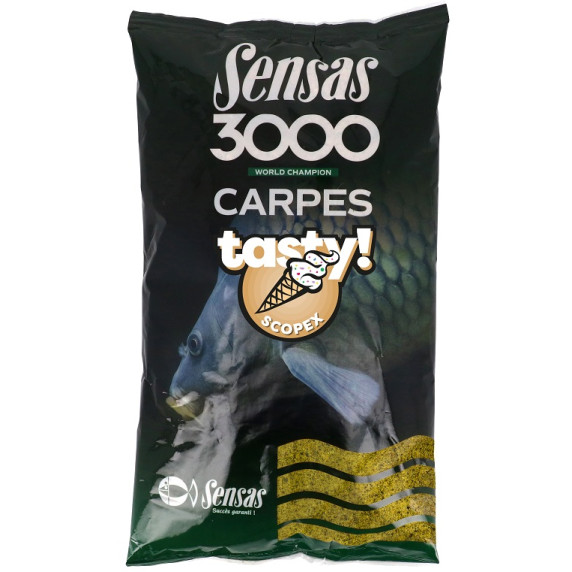 Takarmánykeverék 3000 Ponty Tasty Scopex 1 kg Sensas 40759