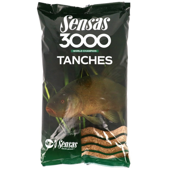 Amestec hrană pentru pești - 3000 Tanches - 1 kg - Sensas 00781