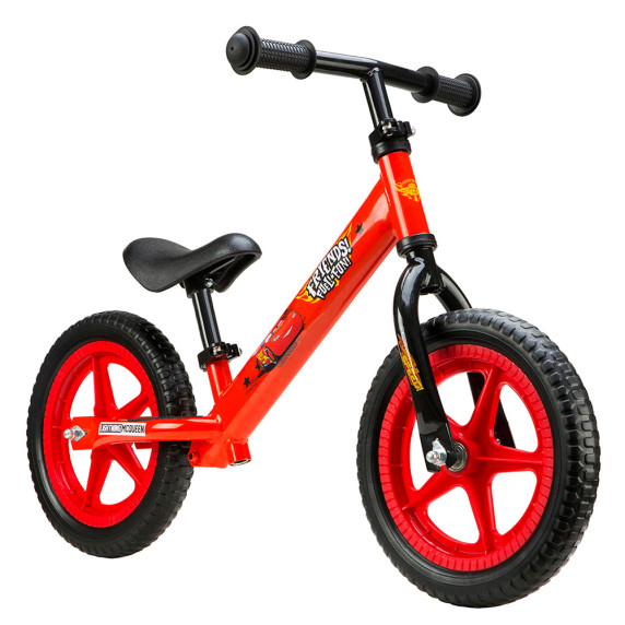 Bicicletă fără pedale - Disney Cars 12" - roșu