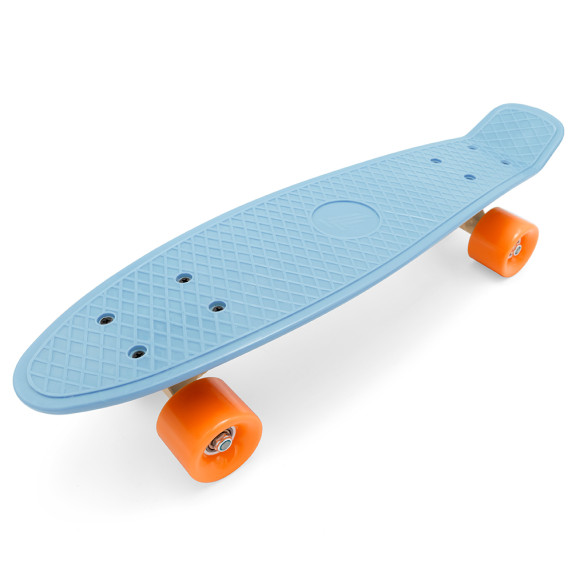 Skateboard - 55 x 14,5 x 9,5 cm - Pennyboard 7-BRAND BLUE ORANGE