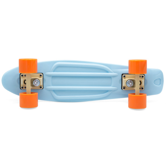Skateboard - 55 x 14,5 x 9,5 cm - Pennyboard 7-BRAND BLUE ORANGE