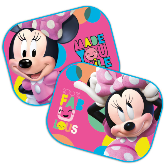 Autós árnyékoló, napellenző DISNEY Minnie egér rózsaszín - 2 darab