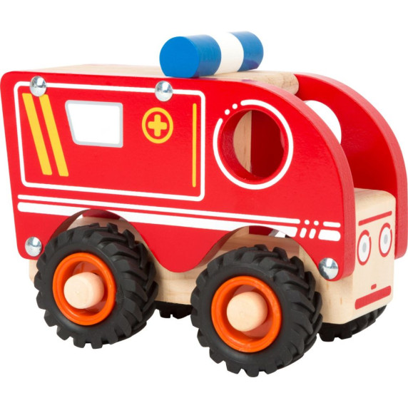 Mașină de jucărie din lemn - SMALL FOOT DESIGN - ambulanță
