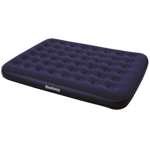 Felfújható kétszemélyes velúr matrac vendégágy 191x137x22 cm BESTWAY 67002