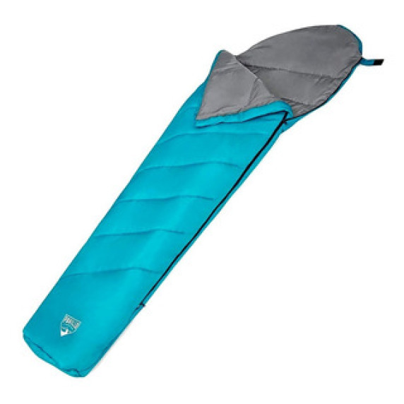 Spací vak BESTWAY 68102 Pavillo Hibride 220x75x50 cm - tyrkysová/sivá