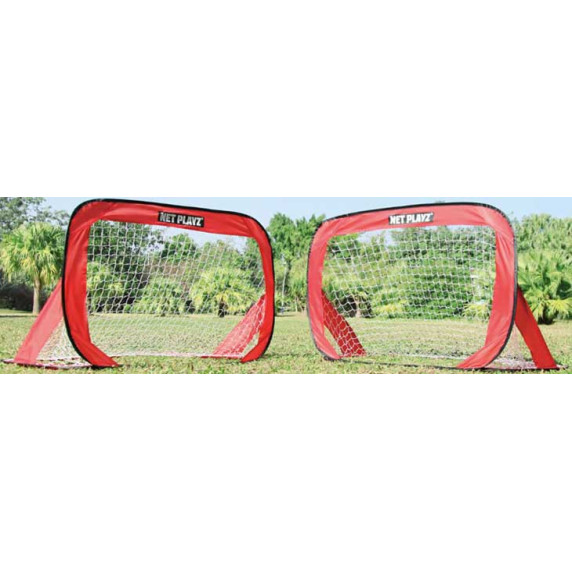 Set poartă fotbal 125x80cm, 2 buc., pliabil, Pop Up Soccer Goal, Spartan