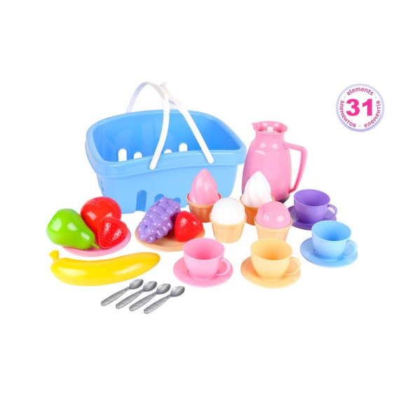 Set de ceai cu coș și accesorii - 31 piese