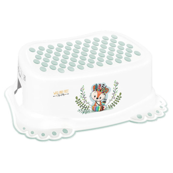 Treaptă înălțător pentru copii - TEGA Wild & Free - vulpe - alb