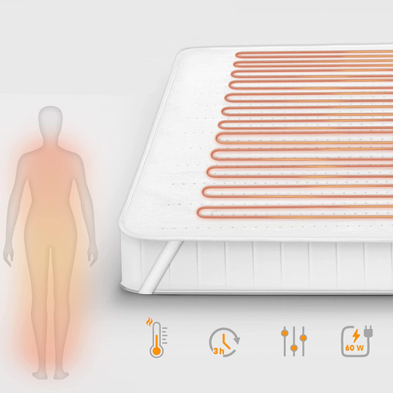 Elektromos fűthhető alátét 150x80 cm TRESKO 1213-001