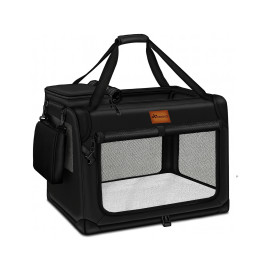 Szállítóbox kutyáknak és macskáknak 92x63x63 cm TRESKO THDB-011 - Fekete - 
