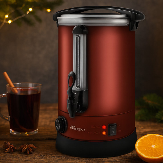 Fierbător pentru vin fiert 20 l TRESKO 1385-012 – roșu