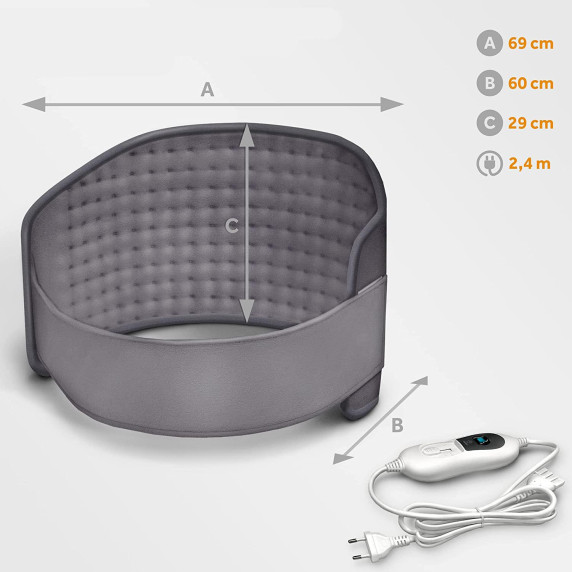 Vyhrievacia dečka na brucho a chrbát TRESKO 1211-003 - béžová