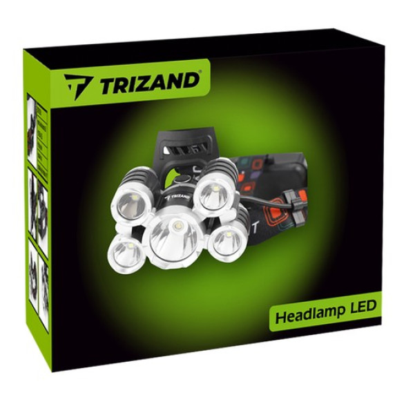 Fejlámpa 5 LED-del TRIZAND T6 CREE 16144