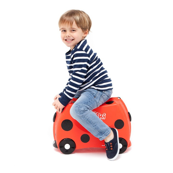 TRUNKI gurulós gyerek bőrönd - Katicabogár