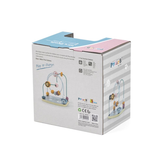 Labirint lemn cu bile colorate - VIGA