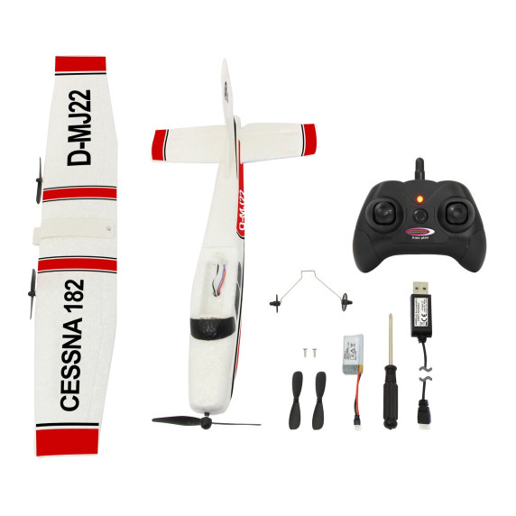 RC Távirányítós repülő Jamara Cessna 182 Repülőgép 2.4GHz Gyro 2CH