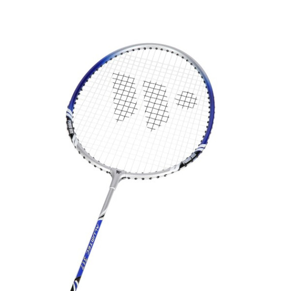 Bedmintonová raketa WISH Alumtec 317 strieborno-modrá