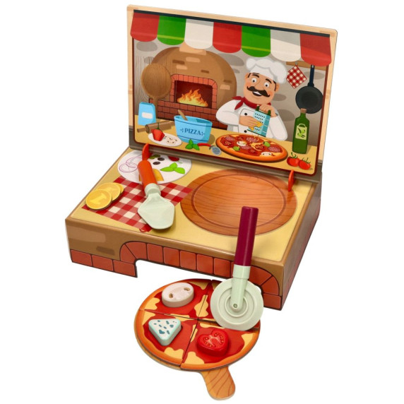 Drevená hračka WOODYLAND Carlo's Pizzeria
