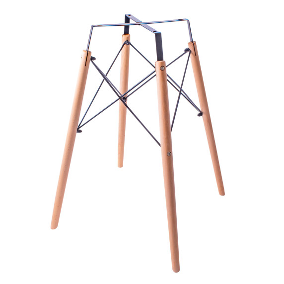 Skandináv stílusú kerek étkezőasztal 60 cm AGA MR2030-WHITE - Fehér