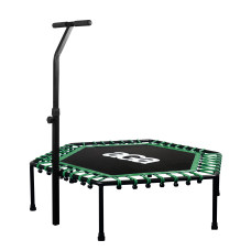 FITNESS Trambulin kapaszkodóval 130 cm AGA MR1130GREEN - Zöld - 
