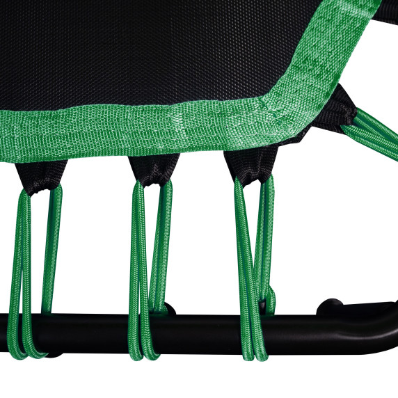Trambulină Aga Fitness de 130 cm cu mâner - verde