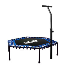 FITNESS Trampolína s madlom 130 cm AGA MR1130DARKBLUE - modrá - 